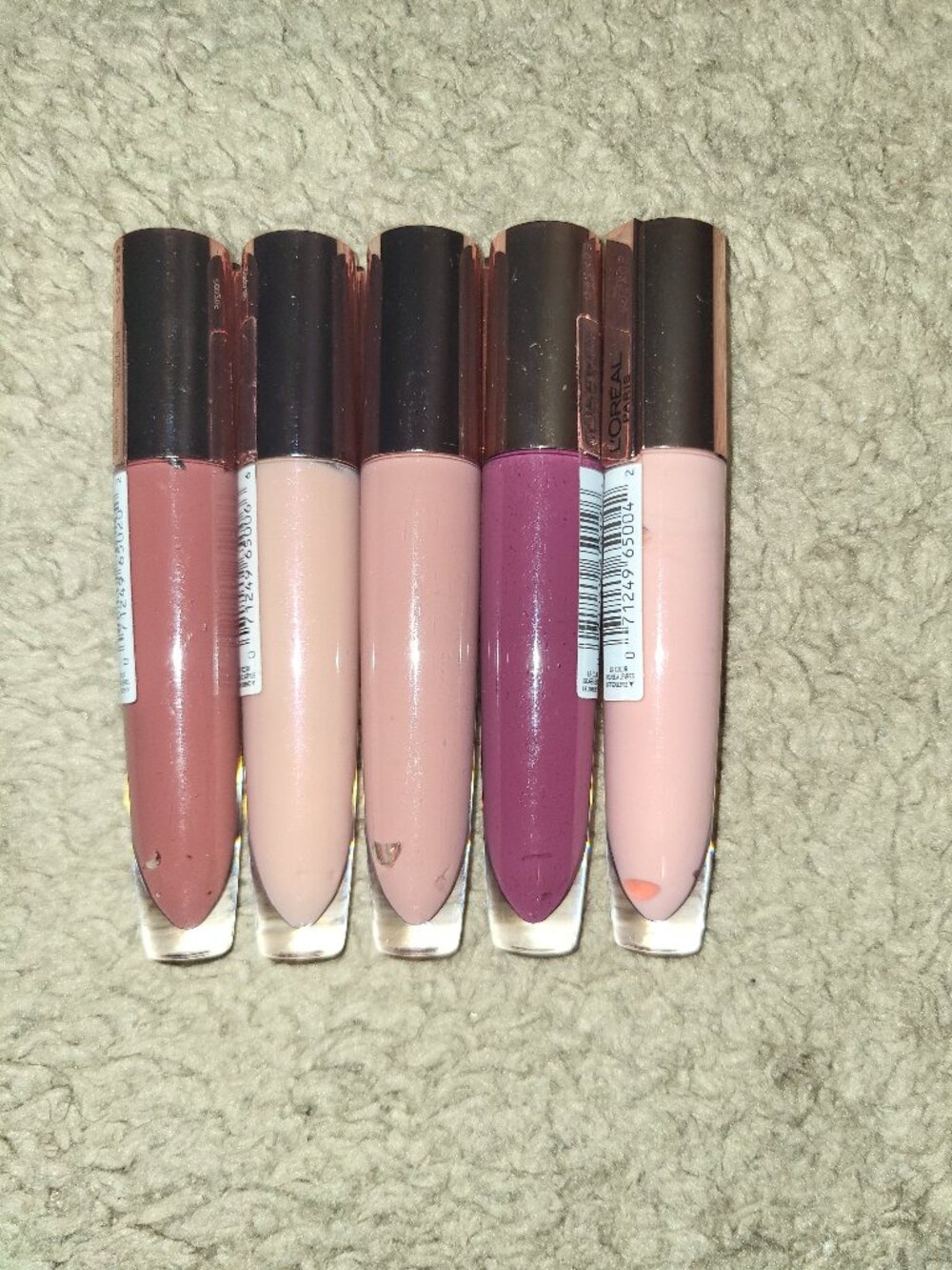 Loreal Lip Gloss 5 Shades Total New Unopened